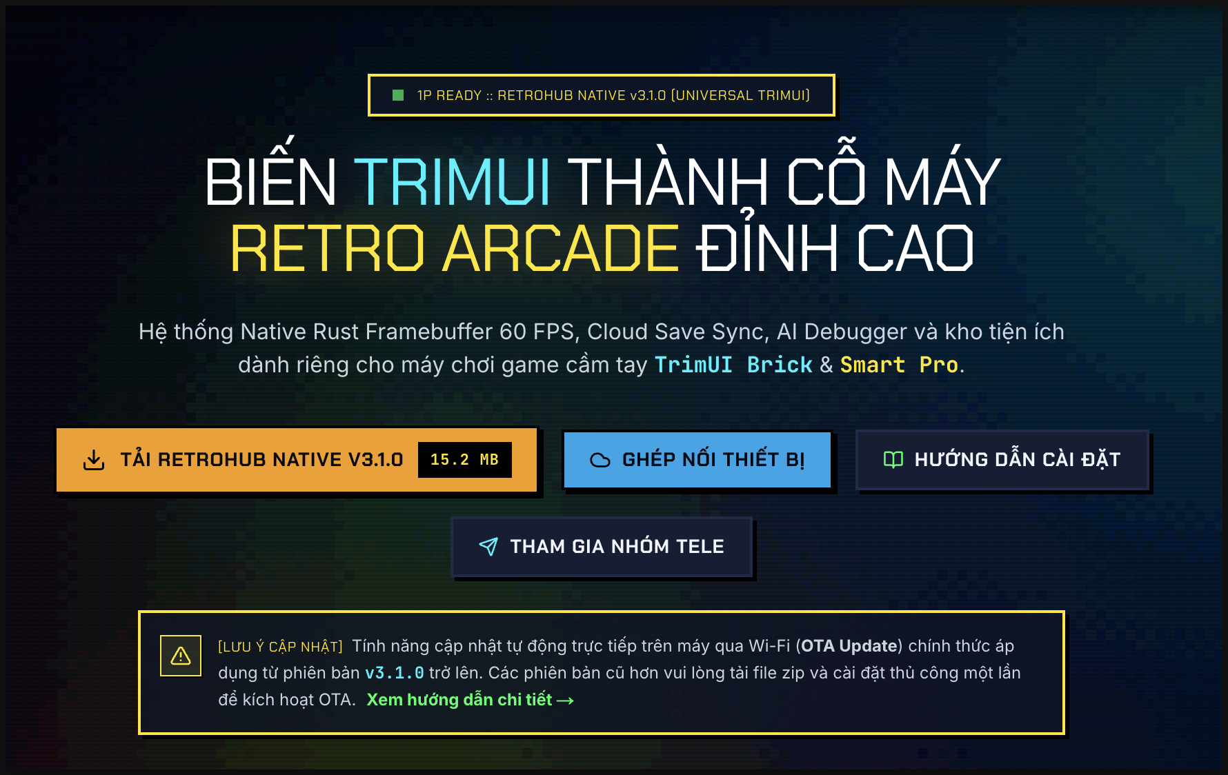Hướng Dẫn Cài Đặt RetroHub Lần Đầu Tiên Trên TrimUI Brick & Smart Pro (Chi Tiết Từ A-Z)